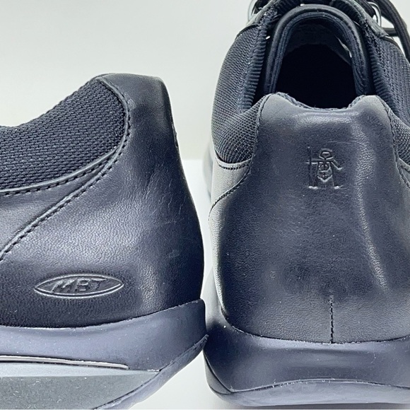MBT Kampala Casual Oxford Rocker Comfort Walking Shoe Black Leather 8 EU38 New - Picture 14 of 15
